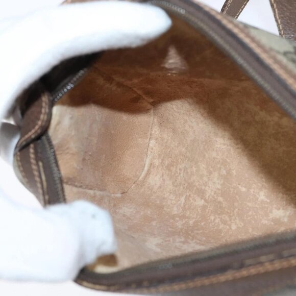 GUCCI GG Supreme Web Sherry Line Bag PVC Beige Gold 89 02 018 Auth yk19730 - Picture 13 of 16